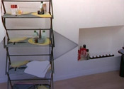 How to make quirky bathroom shelves