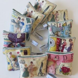 Vintage Paper Pattern Pin Cushions