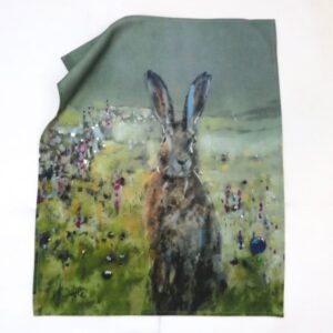Sunrise Hare Tea Towel