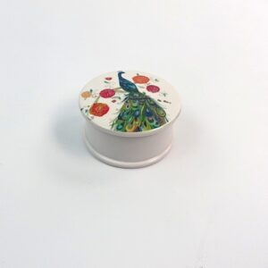 Splendid Peacock Trinket/Candle Box