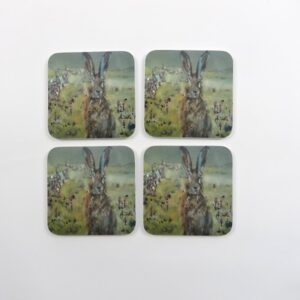 Sunrise Hare Set of 4 Coasters