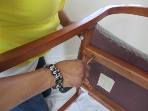 Remove backrest and seat