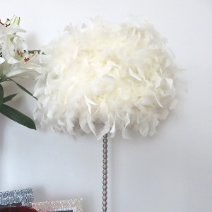 Upcycled Feather Boa Lamp