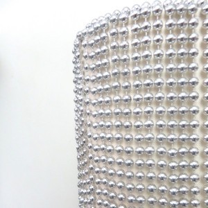 Sliver Bead Garland lampshade - Finished