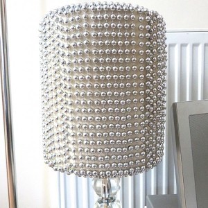 Sliver Bead Garland lampshade
