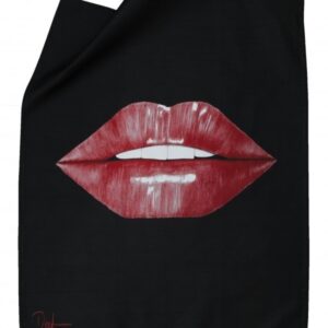 La Bouche Tea Towel – Black