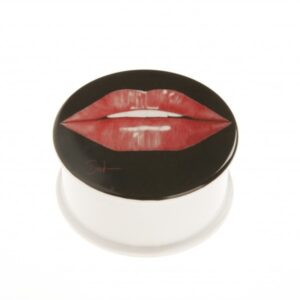 La Bouche Trinket/Candle Box Red on Black