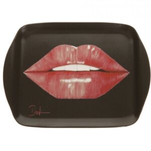 La Bouche Scatter Tray Red on Black